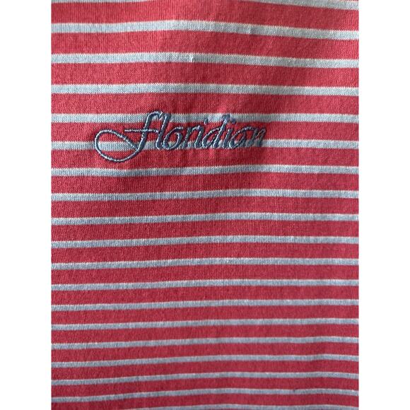 Peter Millar Cotton Polo Men’s L Pink Lavender Stripe Golf Shirt 48"ch Floridian - Picture 3 of 6